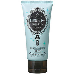 日本 诗留美屋（Rosette）海泥洗面奶控油祛痘 120g 蓝色款