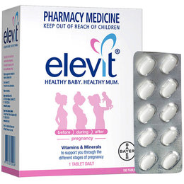 [破损] 澳洲 爱乐维（Elevit ）孕妇综合维生素营养叶酸 100粒