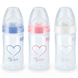 德国 NUK 新款My Love有机硅奶瓶 宽口 S奶嘴 150ml （颜色随机）