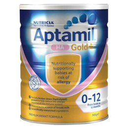 澳洲 爱他美(Aptamil)HA适度水解奶粉 900g 适用于0-12个月