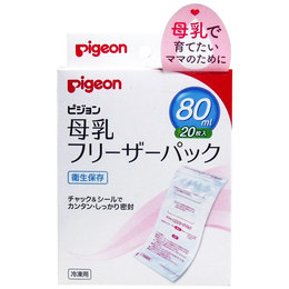 日本 贝亲(Pigeon)母乳保存袋 80ml 20枚