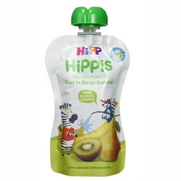 德国 喜宝（HIPP）奇异果香梨香蕉卡通版吸吸乐 4x100g（8538-01）