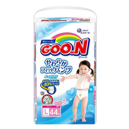 日本 大王（GOO.N）维E系列 拉拉裤 女PL44（9-14kg)