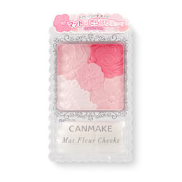 日本 井田（CANMAKE）花瓣雕刻五色腮红 修容带刷 杏色芙蓉  6.3g