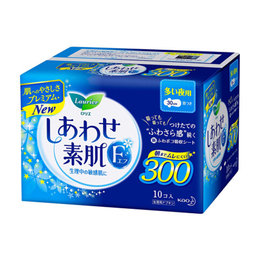 日本 花王（Kao）乐而雅F系列绵柔透气 贴身干爽护翼型卫生巾 10片30cm 夜用