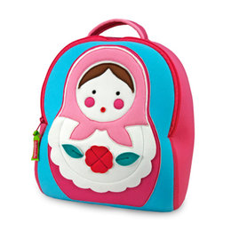 美国 瓦拉包（Dabba Walla）幼儿园书包 俄罗斯套娃（展示样品，表面有灰尘）