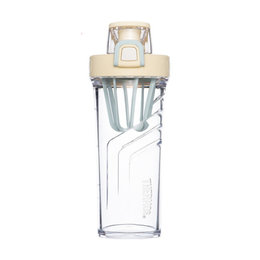 日本 膳魔师(Thermos)成人夏季tritan系列摇摇杯 黄蓝色 500ml  带中文标签