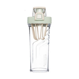 日本 膳魔师(Thermos)成人夏季tritan系列摇摇杯 黄绿色 500ml  带中文标签