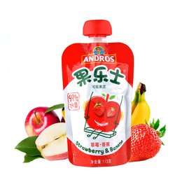 法国 果乐士 草莓香蕉可吸果泥 90g