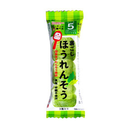 日本 和光堂（wakodo）宝宝辅食蔬菜营养 菠菜泥块 2.1g 带中文标签