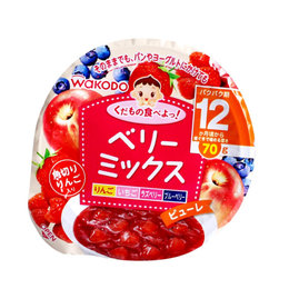 日本 和光堂（wakodo）儿童营养多种果蔬混合泥 70g  适合12个月以上的