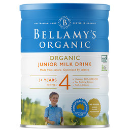 [破损] 澳洲 贝拉米（Bellamy′s）有机幼儿配方奶粉4段（新包装）900g  适合3岁以上