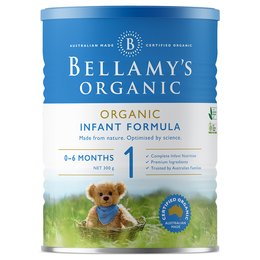 [破损] 澳洲 贝拉米（Bellamy′s）有机幼儿配方奶粉1段（新包装）300g