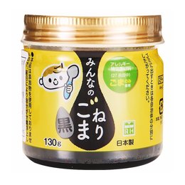 日本 良品（RYOHIN）儿童无盐拌饭料 黑芝麻酱 130g/瓶 （2022.05.26到期）