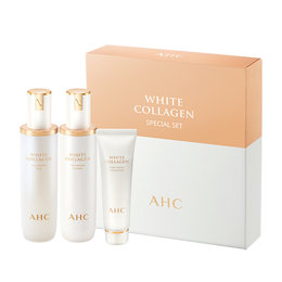 韩国 AHC 胶原系列臻白焕颜基础护肤（套装）新老包装随机发