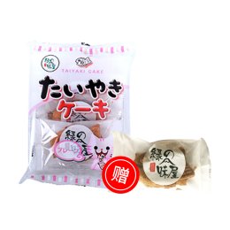 【买赠】日本 绿之味屋 早餐点心鲷鱼烧糕点（原味）100g+赠鲷鱼烧菠菜味试吃装 20g/袋
