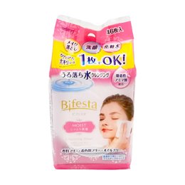 日本 曼丹（Mandom）bifesta保湿卸妆棉  46枚