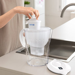 德国 碧然德（Brita）Marella系列滤水壶1壶1芯 3.5L 白色  新老包装随机发货