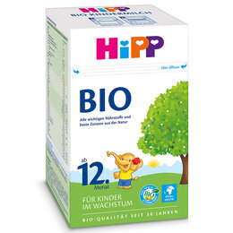[破损] 德国 喜宝（HiPP）有机奶粉12+段 600g，适合12个月以上（新版）
