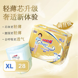 日本 大王（GOO.N）光羽系列拉拉裤 XL28（12-17kg）
